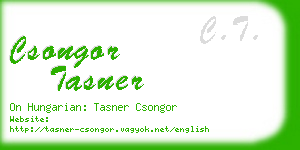 csongor tasner business card